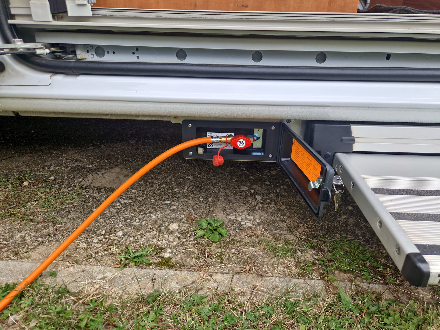 Gassteckdosen-Halterung Komplettset